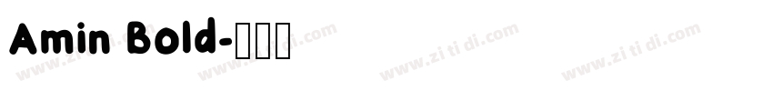 Amin Bold字体转换